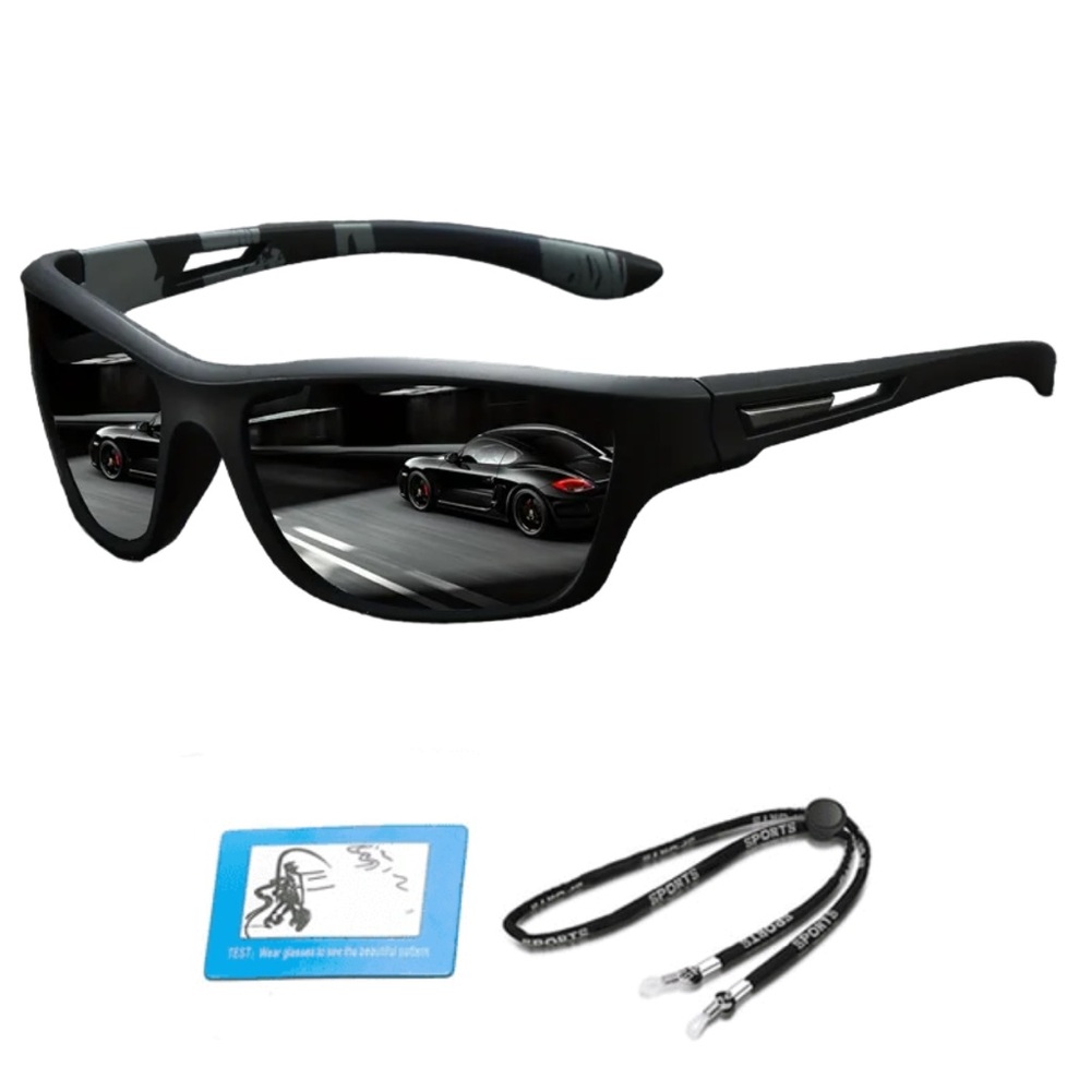 Black Polarized UV400 Protection Sunglasses Fishing Cycling Hiking and Sports